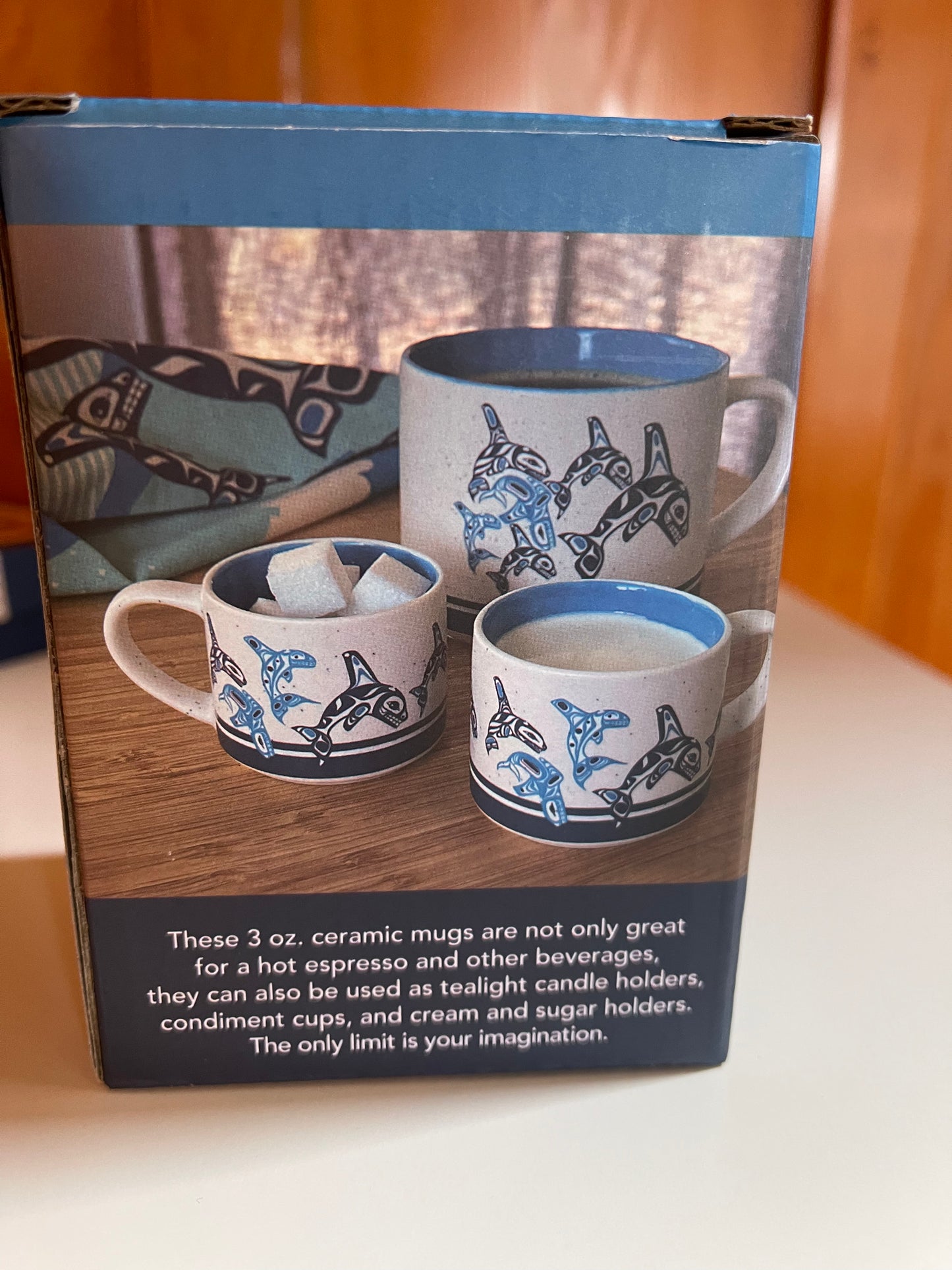 Ceramic Orca Espresso Mugs