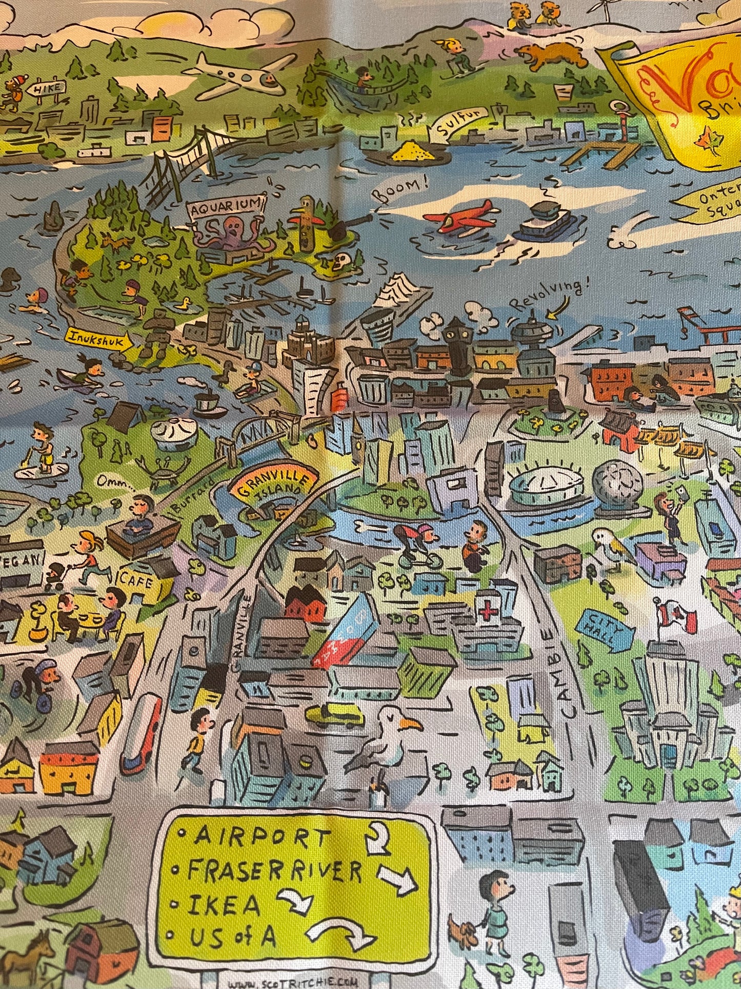Cloth Map of Vancouver